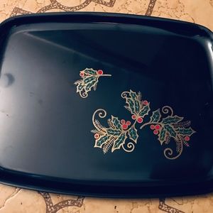 Couroc Resin Inlay Tray Holly T2